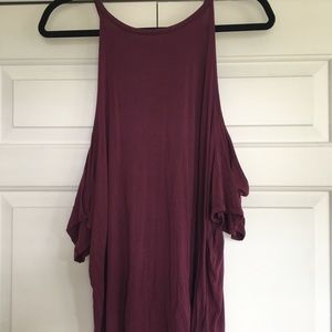 American eagle cold shoulder top